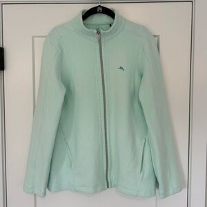 Tommy Bahama | Women’s Aruba Full Zip Sweatshirt | Size L | Light Mint Green